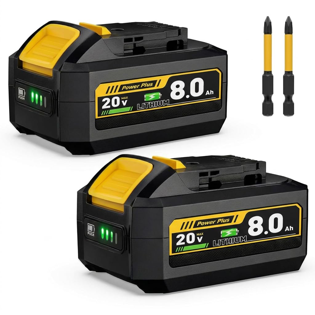 20V MAX Replacement Battery, 2-Pack 8Ah