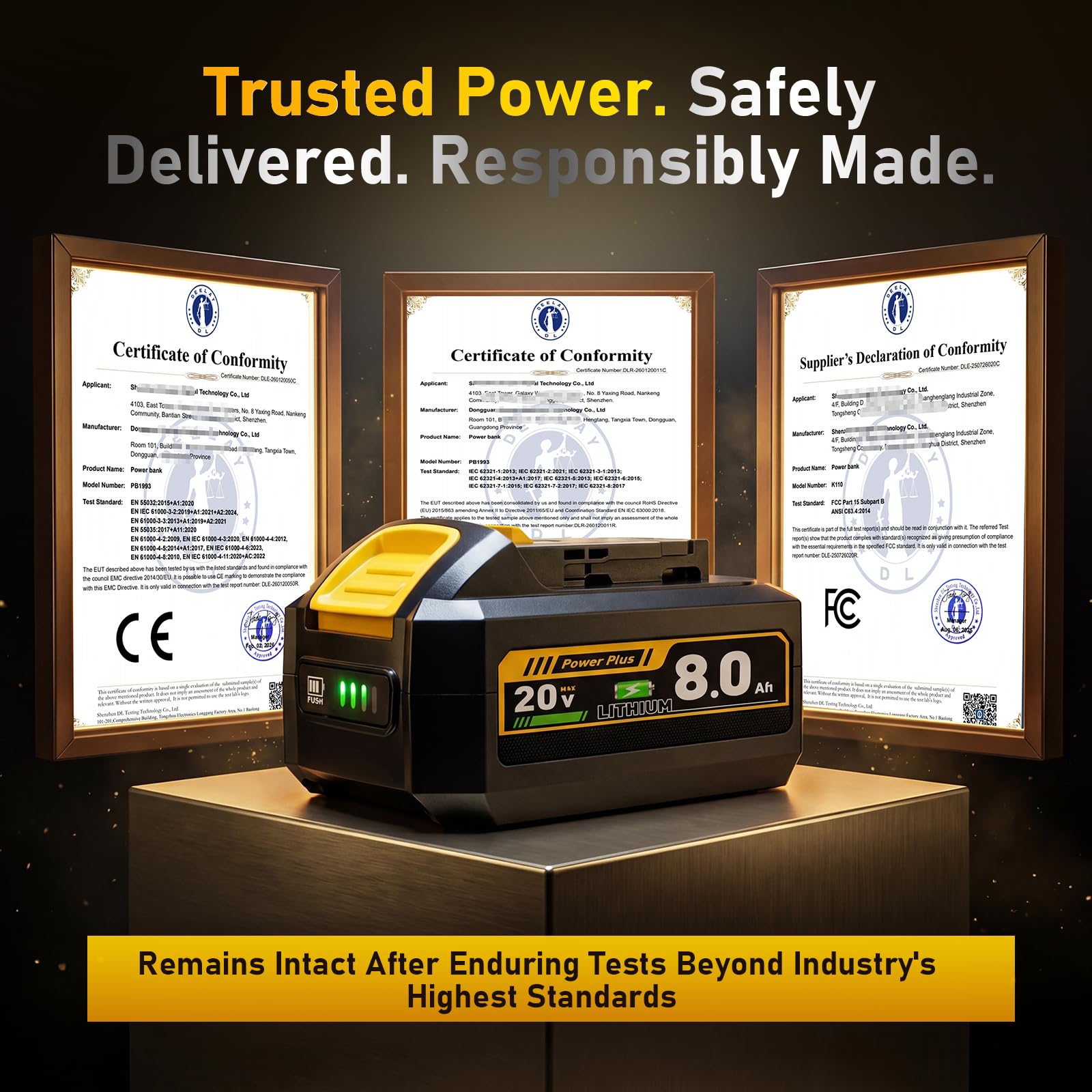 20V MAX Replacement Battery, 2-Pack 8Ah
